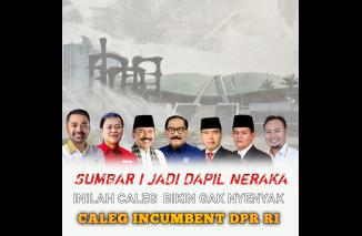 Tokoh baru yang siap berebut 8 kursi DPR RI di Dapil Sumbar I dengan Calon Incumbent pada Pemilu 2024. (desain by grp) 
