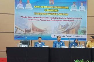 Rakorbang Kampung Lapai jadi momen mensirgikan dengan Progul Wako Padang, Selasa 17/1-2023. (aldr) 