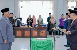 Benny Utama lantik 7 pejabat eselon IIB Pemkab Pasaman, Jumat 10/3-2023. (minfo-pas) 
