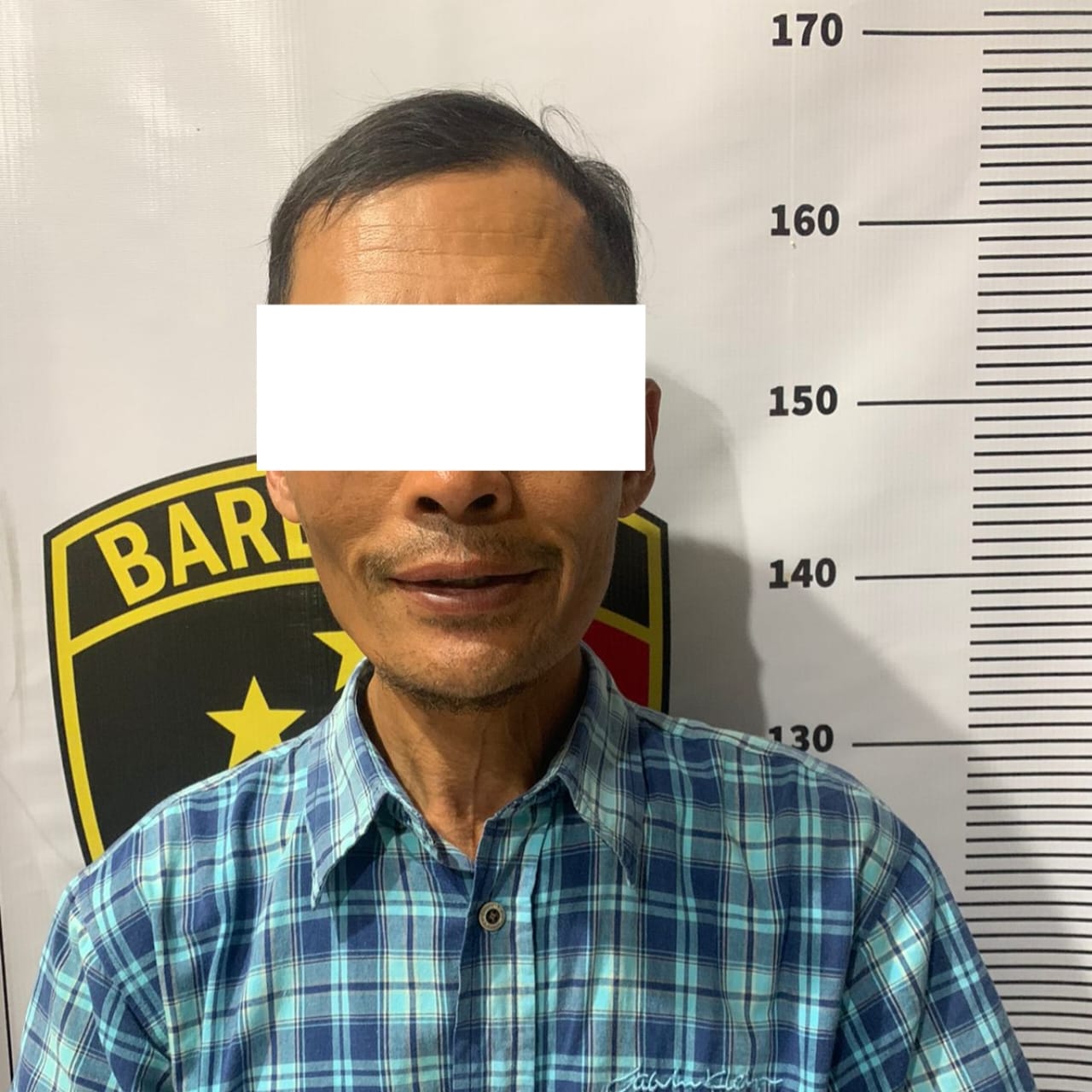 Ini terangka SR, diduga melakukan pencabulan kepada dua anak di bawah umur diiming-imingi main PS gratis. (aa) 