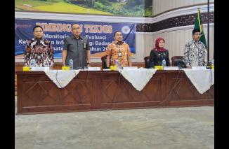 Foto Bimtek Monev KIP, Adrian Tuswandi Sampaikan Pernyataan Pamit