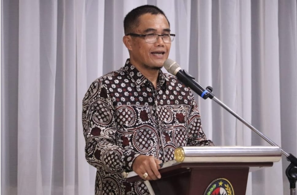 Rida Ananda, ajak ASN dan masyarakat jaga kondusifitas Payakumbuh, jangan mau diadu domba, Kamis 14/9-2023. (han)