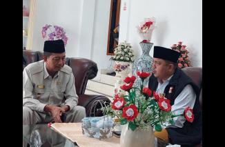 Ketua DPD Hanura Sumatera Barat Febby Dt Bangso bersilaturahmi dengan Wakil Bupati Pasaman Barat, Risnawanto. (/ist)