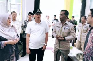 Visitasi Tim Komisi Informasi Sumbar ke SMKN 1 Lubuk Sikaping, Pasaman Barat. (/ist)