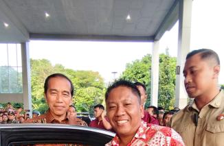 Foto Viraal,, Syafrizal, Rombongan PWI Solok Selatan Dipanggil Presiden Usai Perayaan HPN 2024 