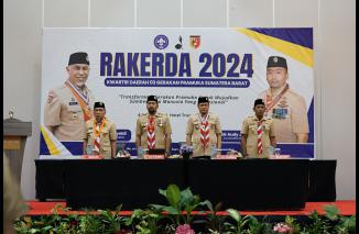 Foto Wagub Buka Rakerda Pramuka