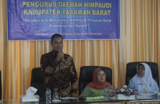 Foto Musda Ke-V HIMPAUDI Pasbar, Bunda PAUD Harapkan Pengurus Mampu Mengayomi