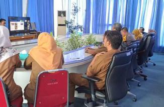 TPID Pemkab Pasbar Rakor virtual dengan Kemendagri, Senin 25/3-2024. (jonhar)