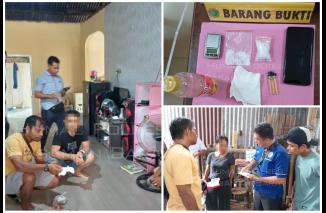 Foto Tiga Terangka Narkotika Jenis Sabu Diringkus Satuan Resnarkoba Polres Pasaman Barat