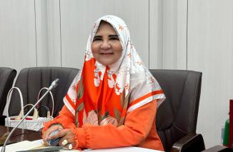 Hj Nevi sesalkan terjadi dugaan potensi kerugian negara di Indofarma, Jumat 31/5-2024. (hd)