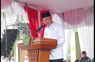 Sabar pimpin upacara HAB 3 Januari 2024. (dok)
