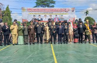 Foto Meriah,, Sambut HUT Bhayangkara ke-78, Polres Solok Selatan Gelar Upacara dan Syukuran