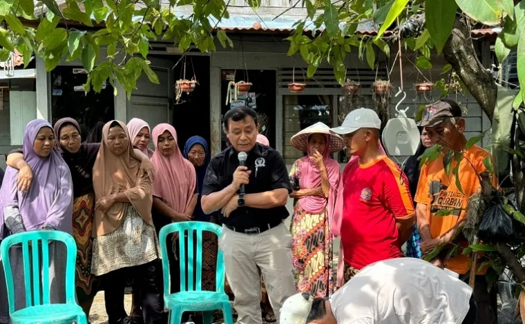 Anggota DPD RI asal Sumatera Barat, Muslim M Yatim, melakukan reses di Kelurahan Durian Taruang, Kecamatan Kuranji, Kota Padang. (Foto: Ist)