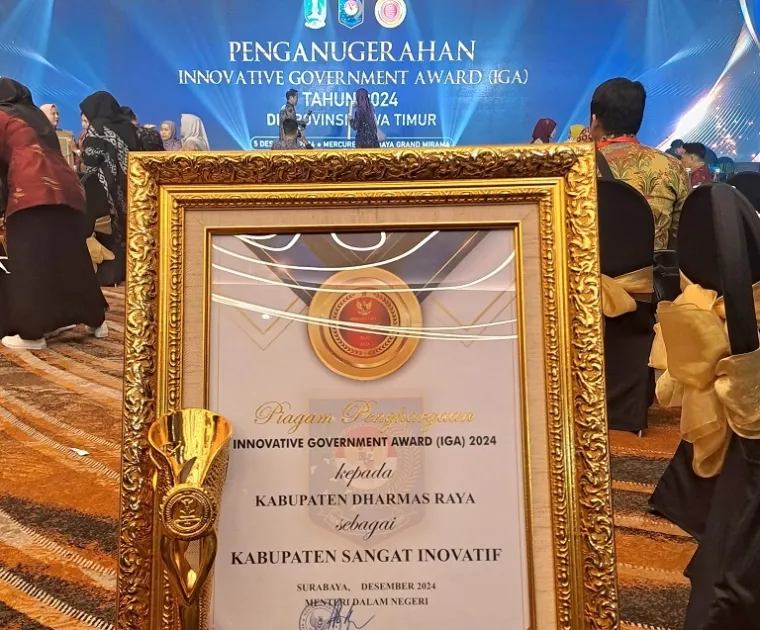 Kabupaten Dharmasraya berhasil mencatatkan diri sebagai salah satu dari 15 kabupaten paling inovatif di Indonesia. (Foto: Ist)