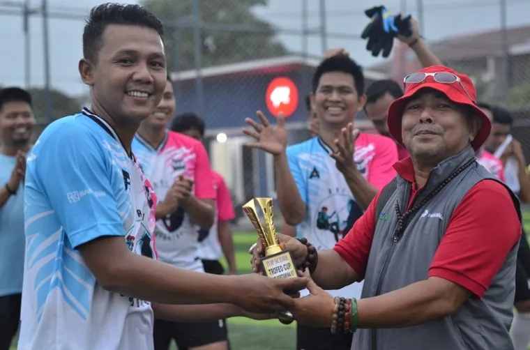 BRI Soccer memenangkan Trofeo Cup HUT Pertamina ke-67. (Foto: Ist)