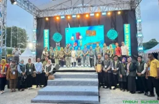 Pemerintah Nagari Sungai Duo, Kecamatan Sitiung, Kabupaten Dharmasraya, Sumatera Barat, berhasil meraih prestasi peringkat ketiga dalam kategori "Stand Inovasi Desa" pada ajang Pekan Inovasi Perkembangan Desa dan Kelurahan (Pindeskel) 2023. (Foto: Ist)