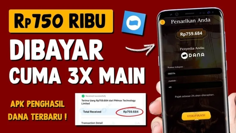 Ilstrasi aplikasi penghasil uang gratis 2025. (Foto: Canva/kanal Youtube Bang Gaptek Id)