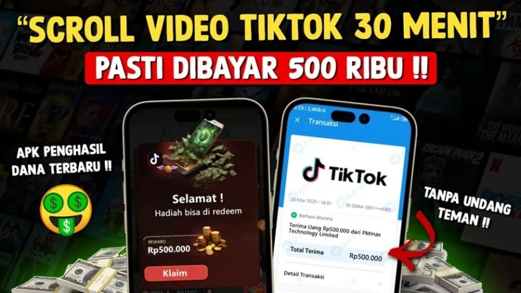 Ilstrasi aplikasi penghasil uang gratis 2025. (Foto: Canva/Bang Gaptek ID)