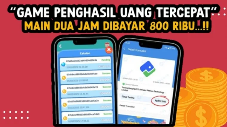 Ilustrasi aplikasi penghasil uang gratis 2025. (Foto: Canva/kanal Youtube Bang Gaptek Id)