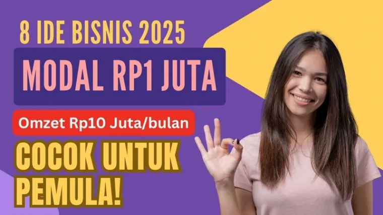 Ilustrasi ide bisnis modal kecil 2025. (Foto: Canva)