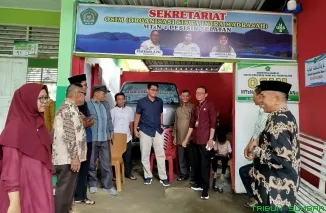 Kemenag Kabupaten Pesisir Selatan melakukan kunjungan kerja ke MTsN 4 Pesisir Selatan pada (14/3/2025). (Foto: Ist)