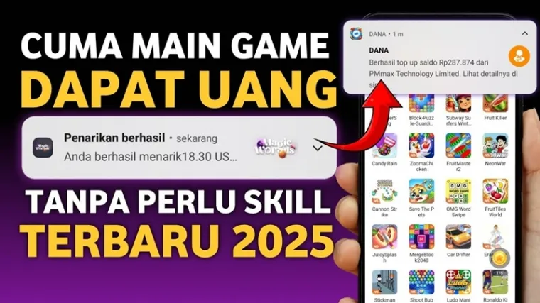 Ilstrasi aplikasi penghasil uang gratis 2025. (Foto: Canva/Agung Darmawan)