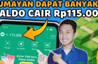 Ilustrasi aplikasi penghasil saldo DANA Gratis 2025. (Foto: Canva/kanal Youtube MJC)