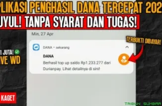 Ilustrasi aplikasi penghasil saldo DANA Gratis 2025. (Foto: Canva/kanal Youtube Imam Al-Ummara)