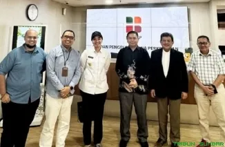 Bupati Dharmasraya, Annisa Suci Ramadhani, melakukan kunjungan kerja ke Badan Pengelola Dana Perkebunan Kelapa Sawit (BPDPKS) beberapa hari lalu di Jakarta. (Foto: Ist)