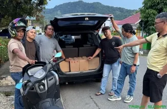 tim opsnal Satreskrim Polres Pesisir Selatan melaksanakan razia terhadap sebuah mobil Avanza hitam bernomor polisi BA 13XX GC yang berasal dari Kota Padang menuju Air Haji. (Foto: Ist)