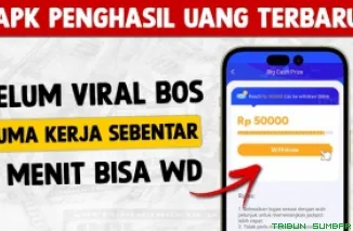 Ilustrasi aplikasi penghasil saldo DANA Gratis 2025. (Foto: Canva/kanal Youtube Bang Gaptek Id)