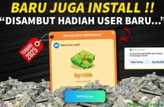 Ilustrasi aplikasi penghasil saldo DANA Gratis 2025. (Foto: Canva/kanal Youtube Bang Gaptek Id)