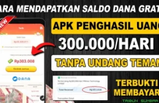 Ilustrasi aplikasi penghasil saldo DANA Gratis 2025. (Foto: Canva/kanal Youtube Bang Gaptek Id)