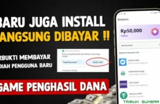 Ilustrasi aplikasi penghasil saldo DANA Gratis 2025. (Foto: Canva/kanal Youtube Bang Gaptek Id)