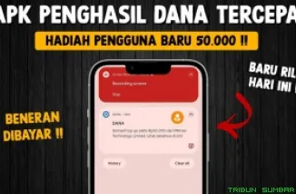 Ilustrasi aplikasi penghasil saldo DANA Gratis 2025. (Foto: Canva/kanal Youtube Bang Gaptek Id)