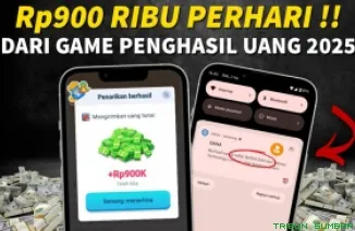 Ilustrasi aplikasi penghasil saldo DANA Gratis 2025. (Foto: Canva/kanal Youtube Bang Gaptek Id)