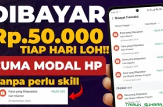 Ilustrasi aplikasi penghasil saldo DANA Gratis 2025. (Foto: Canva/kanal Youtube Agung Darmawan)