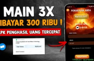 Ilustrasi aplikasi penghasil saldo DANA Gratis 2025. (Foto: Canva/kanal Youtube Bang Gaptek Id)