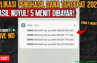 Ilustrasi aplikasi penghasil saldo DANA Gratis 2025. (Foto: Canva/kanal Youtube Imam Al-Ummara)