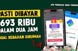 Ilustrasi aplikasi penghasil saldo DANA Gratis 2025. (Foto: Canva/kanal Youtube Bang Gaptek Id)
