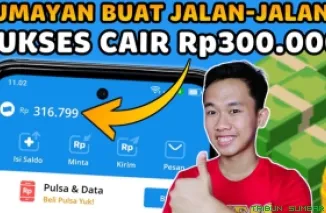 Ilustrasi aplikasi penghasil saldo DANA Gratis 2025. (Foto: Canva/kanal Youtube MJC)
