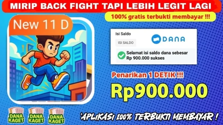 Ilustrasi aplikasi penghasil saldo DANA Gratis 2025. (Foto: Canva/kanal Youtube Erlan Official)