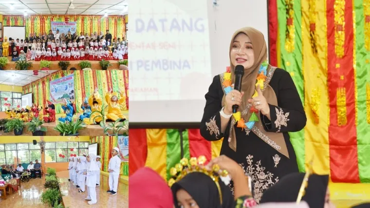 Yosneli Balad Apresiasi Pentas Seni Meriahkan Pelepasan Siswa-Siswi TK Pembina Kota Pariaman
