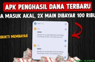 Ilustrasi aplikasi penghasil saldo DANA Gratis 2025. (Foto: Canva/kanal Youtube Bang Gaptek Id)