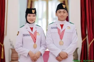 Raidzaky Rafifaldrie dari SMA Negeri 1 Padang dan Maulia Permata dari SMA Negeri 1 Kabupaten Solok. (Foto: Ist)