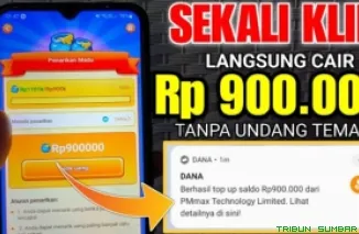 Ilustrasi aplikasi penghasil saldo DANA Gratis 2025. (Foto: Canva/kanal Youtube Erlan Official)