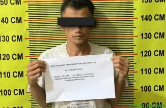 Penangkapan tersangka pengedar sabu di Bukit Manggis, Kecamatan Sangir, Rabu (25/6/2025). (Foto: Ist)