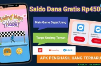 Ilustrasi aplikasi penghasil saldo DANA Gratis 2025. (Foto: Canva/kanal Youtube Gratis Tutorial)