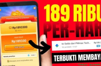 Ilustrasi aplikasi penghasil saldo DANA Gratis 2025. (Foto: Canva/kanal Youtube Ayisskuy)