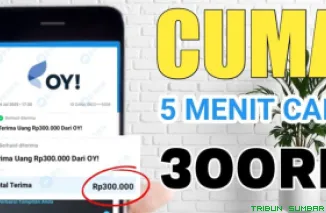 Ilustrasi aplikasi penghasil saldo DANA Gratis 2025. (Foto: Canva/kanal Youtube Tasua Official)